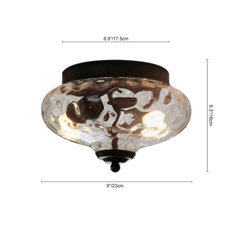 Plafonnier Cuisine Bol en Verre