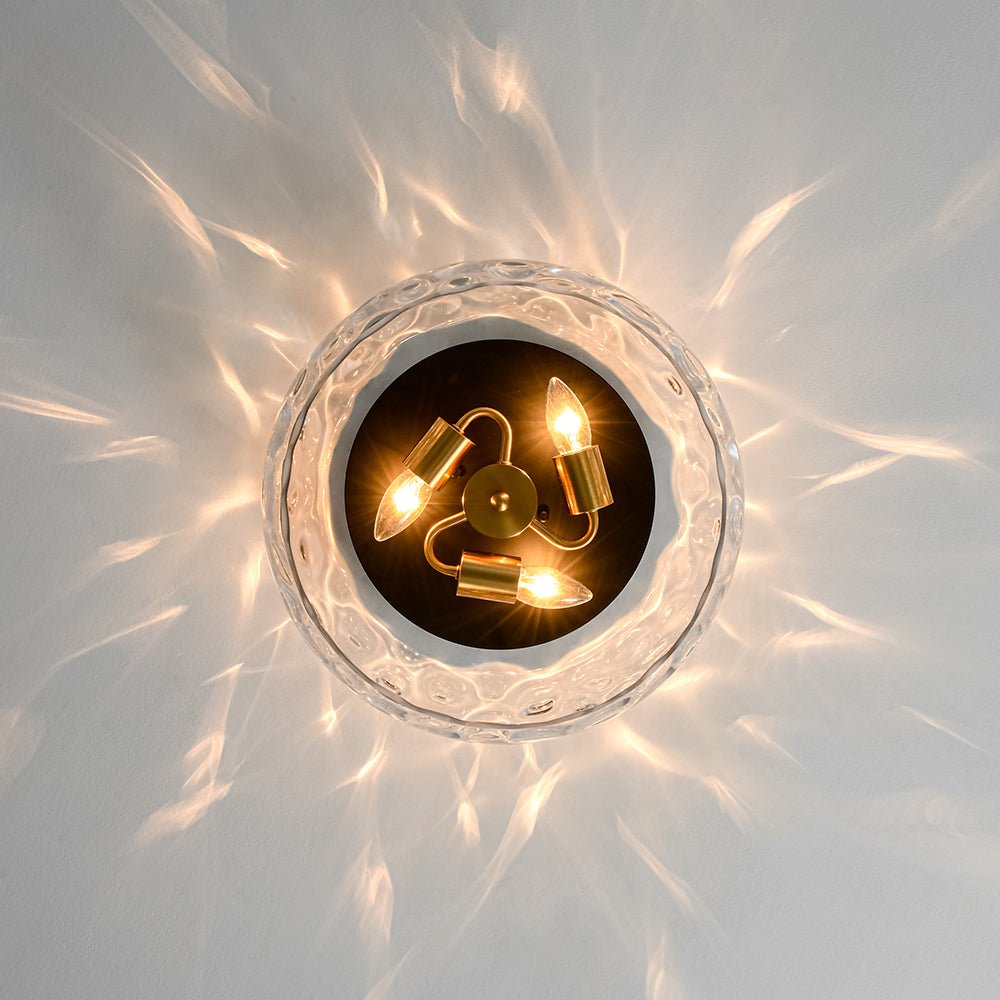 Plafonnier Verre Moderne Hammer pour Salle de Bain