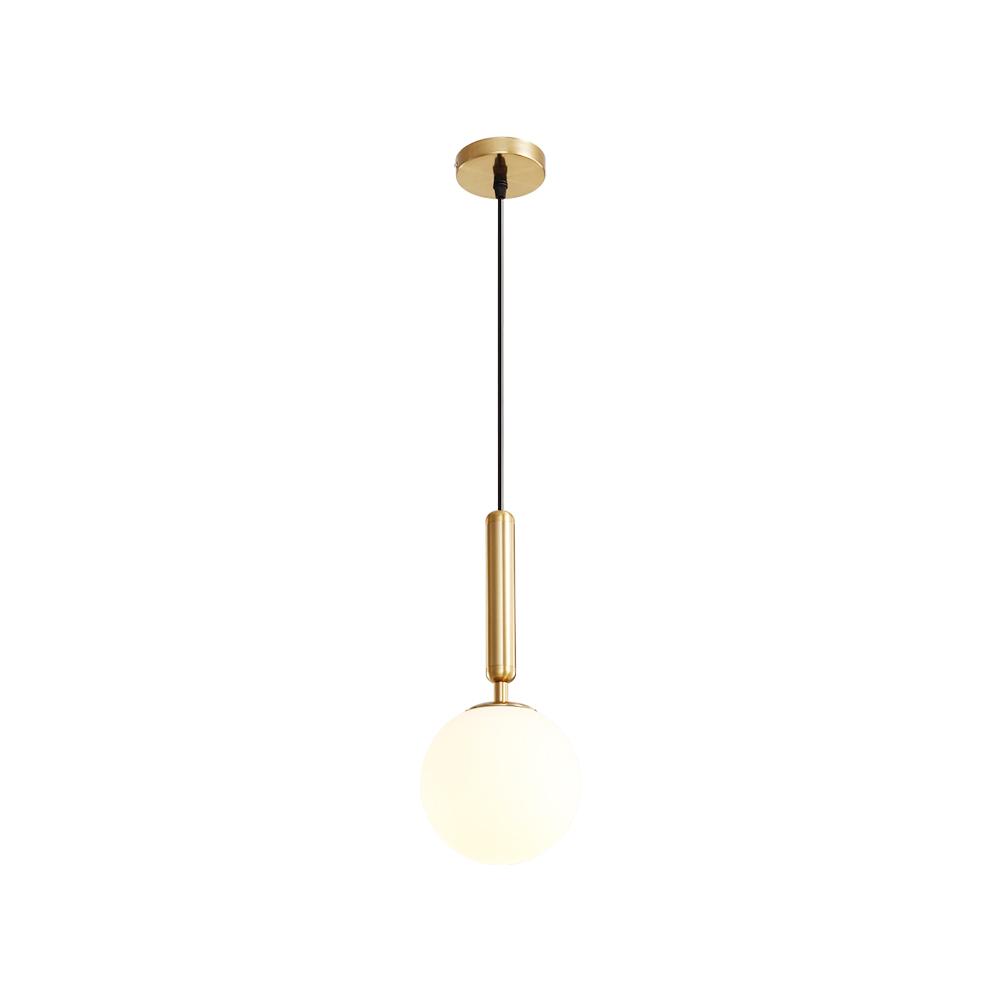 Suspension Luminaire Mini Simple Opale Globe pour Salle à Manger