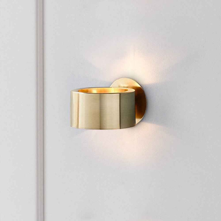 Applique Murale Laiton Mid Century une Luminaire en Brossé Finish pour Chambre