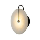 Applique Murale Marbre avec Moderne Cercle Abat-Jour pour Chambre