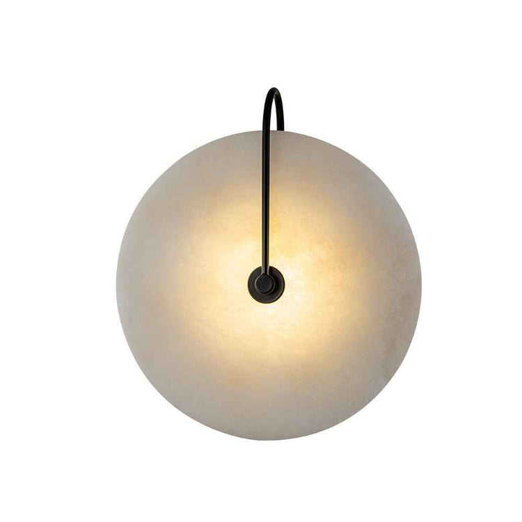 Applique Murale Marbre avec Moderne Cercle Abat-Jour pour Chambre