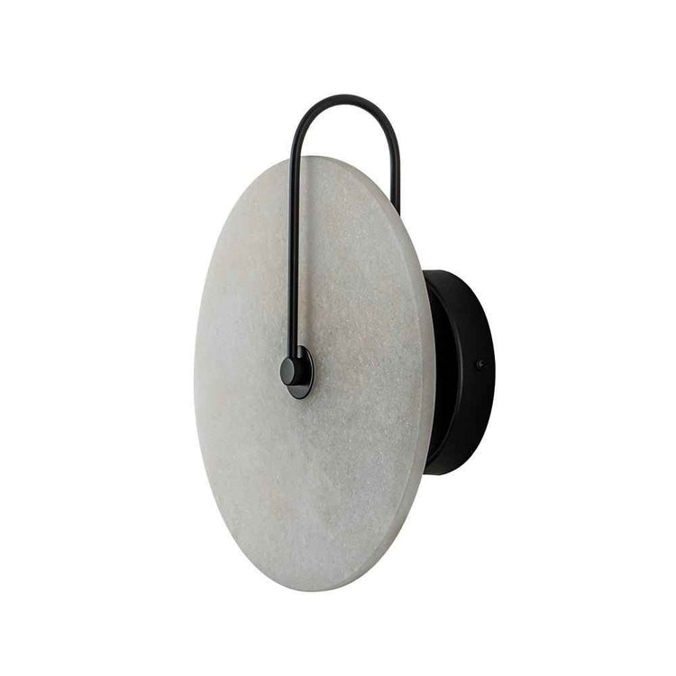 Applique Murale Marbre avec Moderne Cercle Abat-Jour pour Chambre