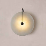 Applique Murale Marbre avec Moderne Cercle Abat-Jour pour Chambre