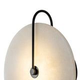 Applique Murale Marbre avec Moderne Cercle Abat-Jour pour Chambre