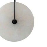 Applique Murale Marbre avec Moderne Cercle Abat-Jour pour Chambre