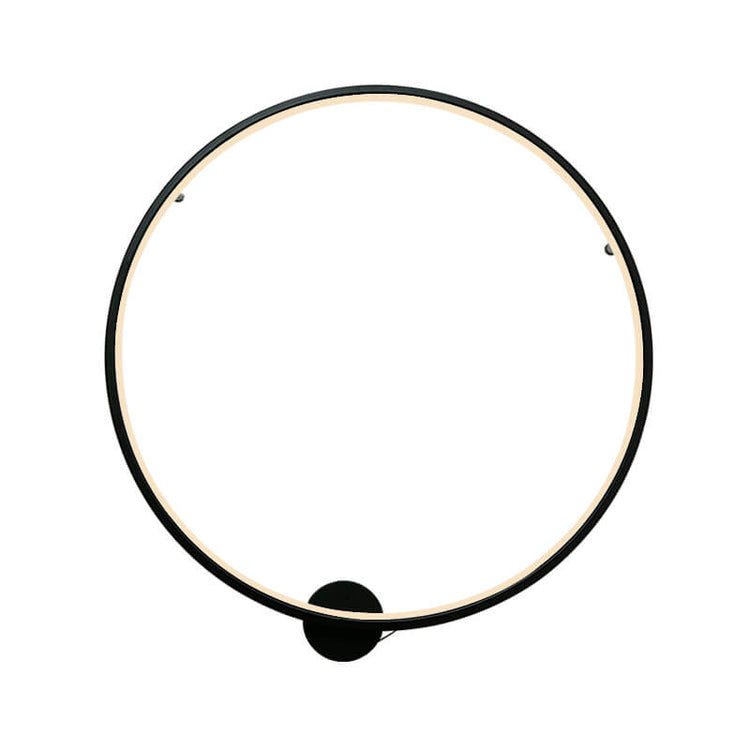 Applique Murale Chambre Rond en Métal Noir
