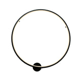 Applique Murale Chambre Rond en Métal Noir