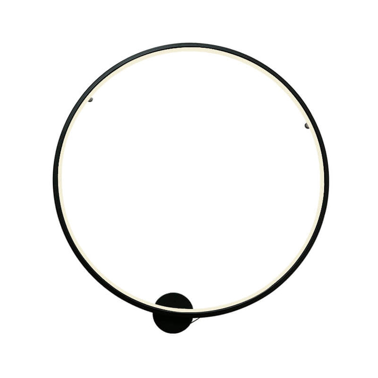 Applique Murale Chambre Rond en Métal Noir