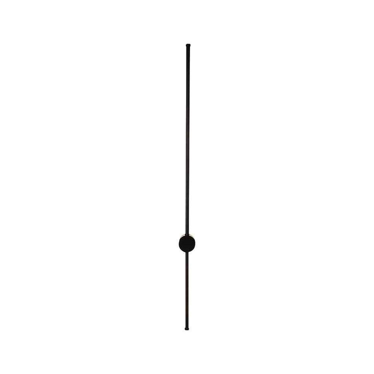 Applique murale LED minimaliste avec barre verticale noire et pastille ronde