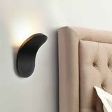 Applique Murale Moderne Minimaliste en Noir/Blanc Finish pour Chambre