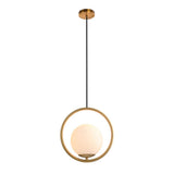 Suspension Salle à Manger en Laiton 30 cm Modèle 3
