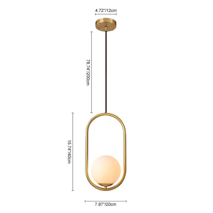 Suspension Salle à Manger en Laiton 30 cm Modèle 3