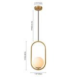 Suspension Salle à Manger en Laiton 30 cm Modèle 3