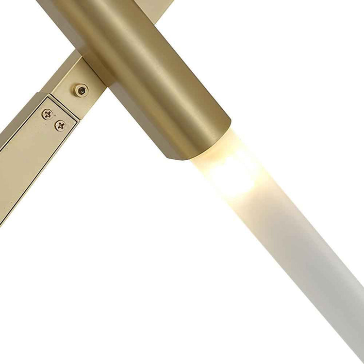 Lustre Verre Moderne 10 Lumières Branche pour Salon
