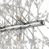 Lustre Cristal Moderne 12 Lumières Linéaire pour Salle à Manger