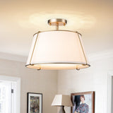 Plafonnier Salon Tambour en Laiton