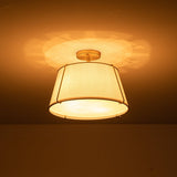 Plafonnier Salon Tambour en Laiton