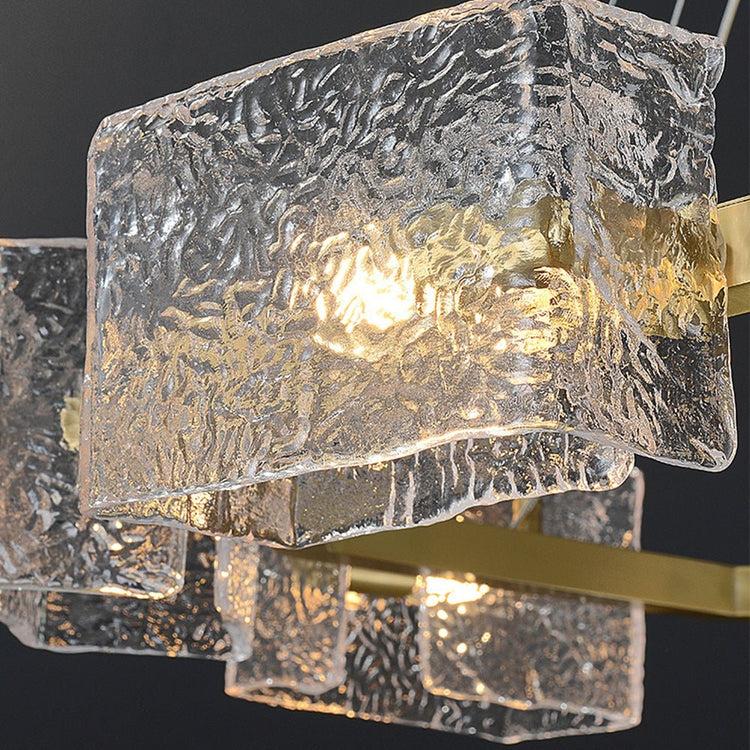 Lustre Salon Rond en Verre