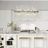 Lustre Cristal Moderne 9 Lumières pour Salle à Manger