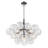 Lustre Salle à Manger Boule en Verre 63 cm