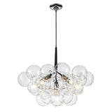 Lustre Salle à Manger Boule en Verre 63 cm