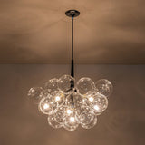 Lustre Salle à Manger Boule en Verre 63 cm
