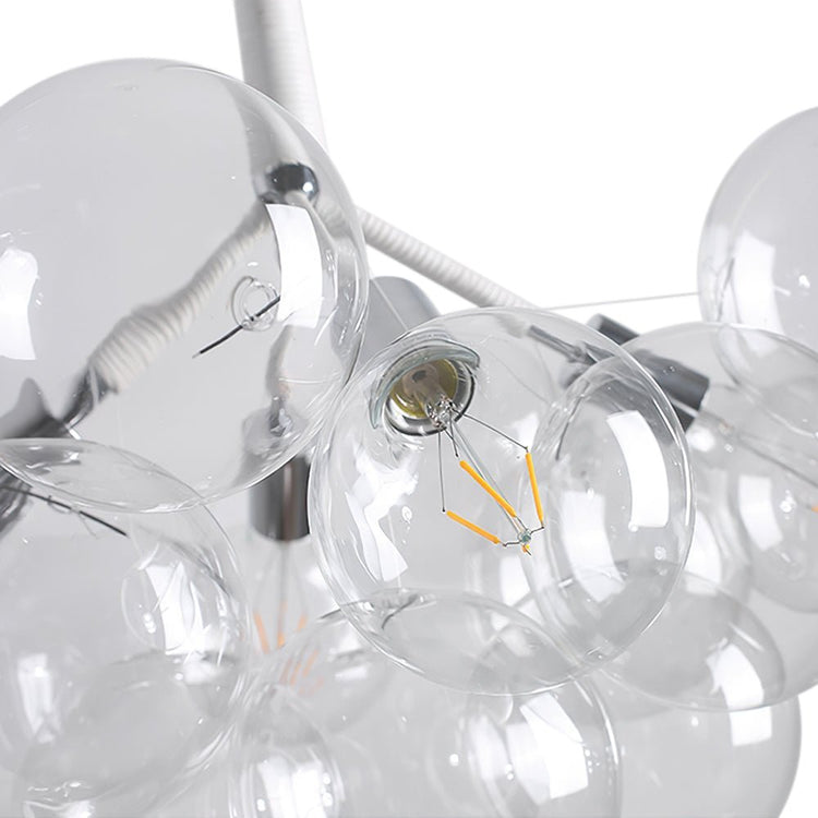 Lustre Salle à Manger Boule en Verre 63 cm