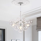 Lustre Salle à Manger Boule en Verre 63 cm