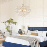 Lustre Boule Verre Grappe Moderne Globe pour Salon