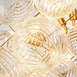 Lustre Boule Verre Grappe Moderne Globe pour Salon