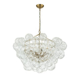 Lustre Salon Boule en Verre 83 cm Modèle 2