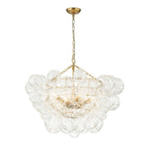 Lustre Salon Boule en Verre 83 cm Modèle 2
