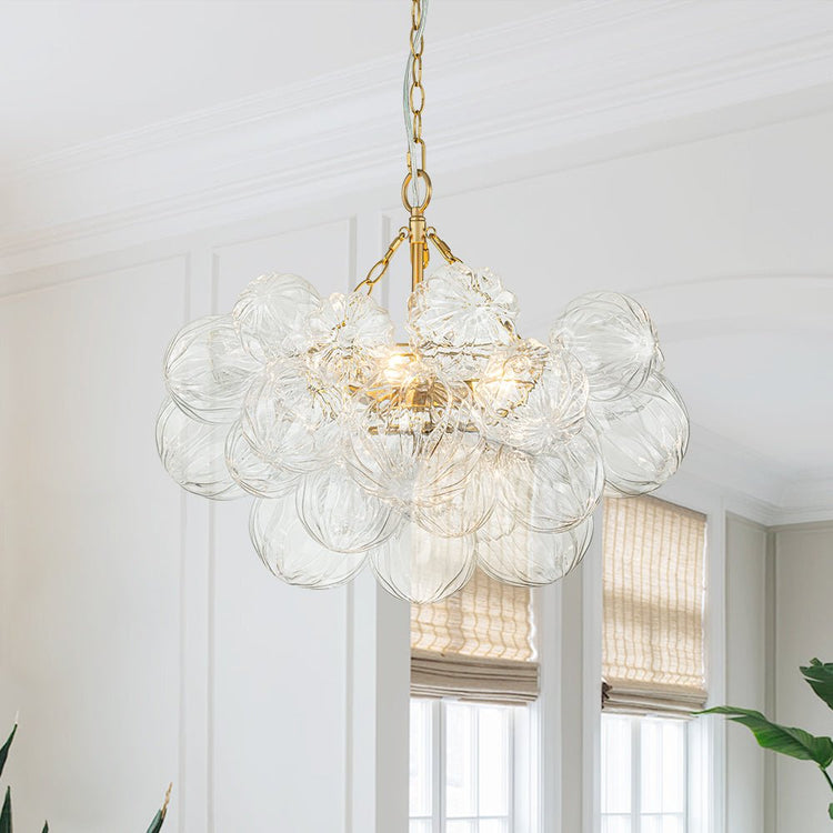 Lustre Salon Boule en Verre 83 cm Modèle 2