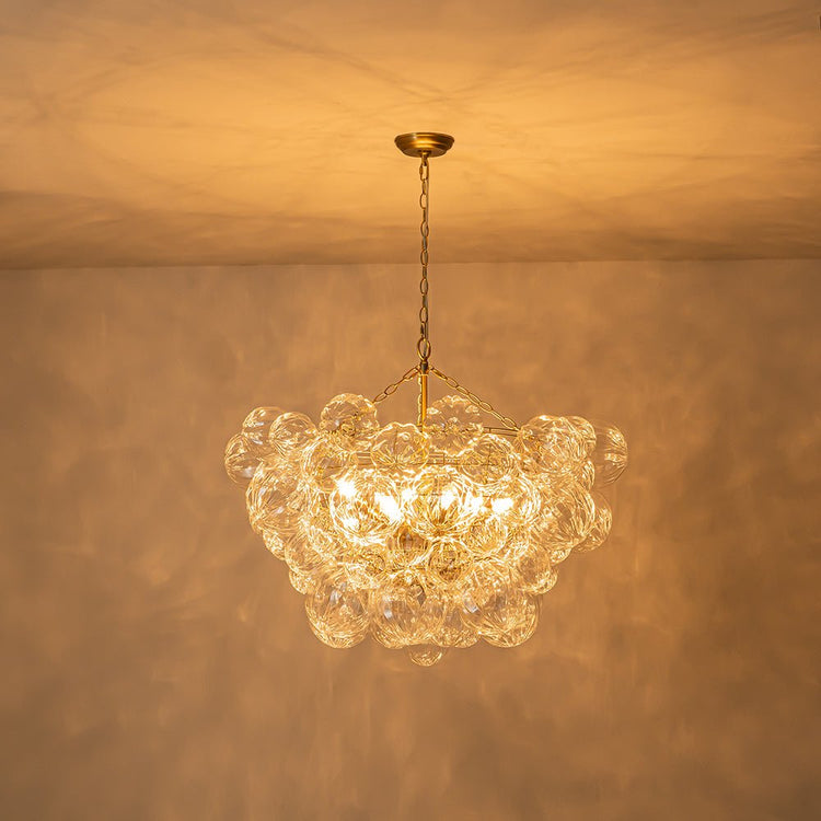 Lustre Salon Boule en Verre 83 cm Modèle 2