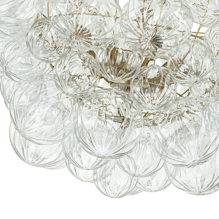 Lustre Salon Boule en Verre 83 cm Modèle 2