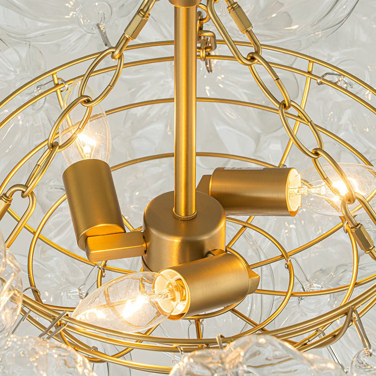 Lustre Salon Boule en Verre 83 cm Modèle 2