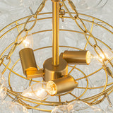 Lustre Salon Boule en Verre 83 cm Modèle 2