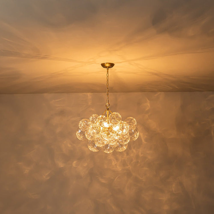 Lustre Salon Boule en Verre 83 cm Modèle 2