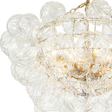 Lustre Salon Boule en Verre 83 cm Modèle 2