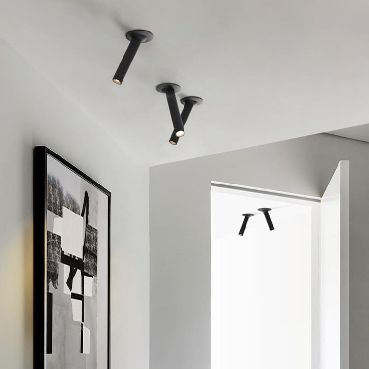 Plafonnier Salon en Métal Blanc