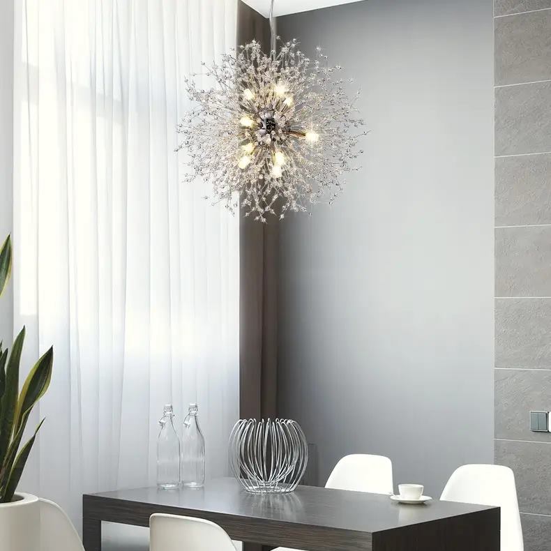 Lustre Cristal Moderne Sputnik