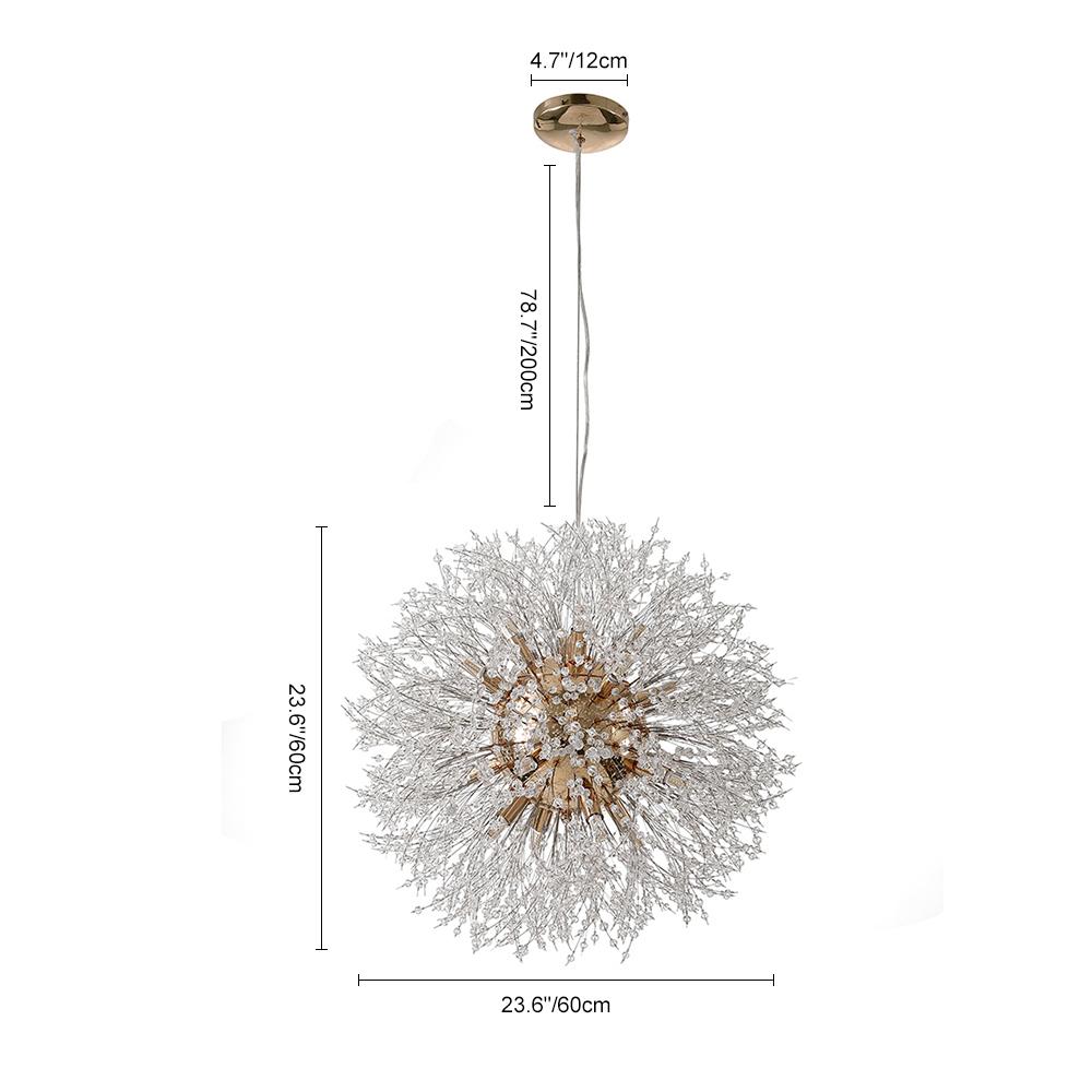 Lustre Cristal Moderne Sputnik
