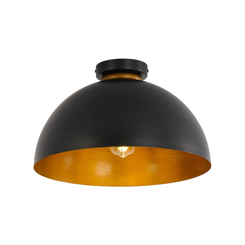 Plafonnier Moderne Campagne Chic 1 Lumière Dôme pour Salle de Bain