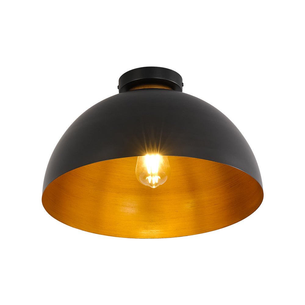 Plafonnier Moderne Campagne Chic 1 Lumière Dôme pour Salle de Bain