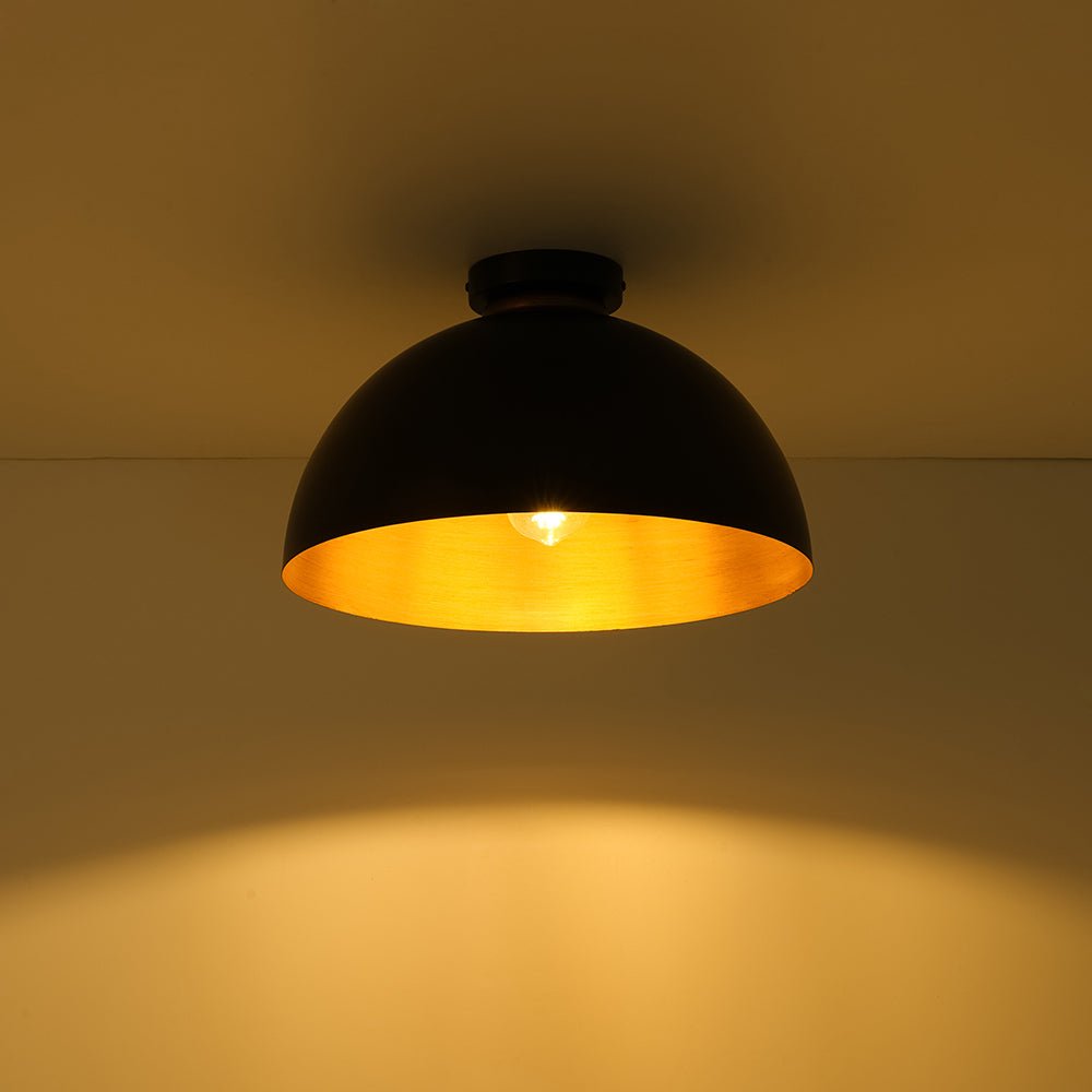 Plafonnier Moderne Campagne Chic 1 Lumière Dôme pour Salle de Bain