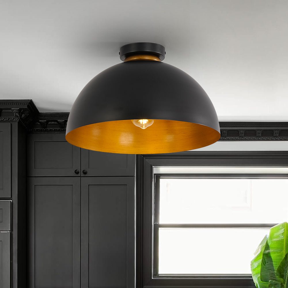 Plafonnier Moderne Campagne Chic 1 Lumière Dôme pour Salle de Bain