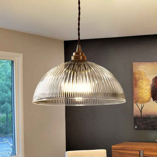 Suspension Verre Moderne Campagne Chic Dôme pour Salle à Manger