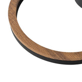 Plafonnier LED Bois Campagne Chic Moderne Effet Noyer pour Chambre