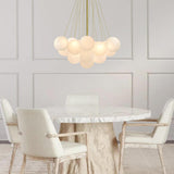 Lustre Boule Verre Suspendu Moderne Grappe Luminaire pour Salon